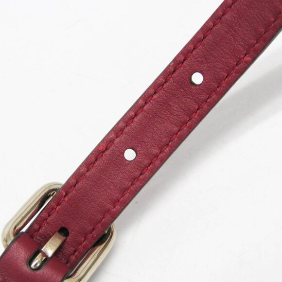 GUCCI Authentic Red Leather Shoulder Bag - Picture 9 of 13